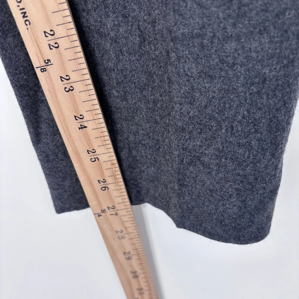 Proper Cloth Wool Flannel Trousers Mens 30x27 Grey Side Adjusters Dress Pants